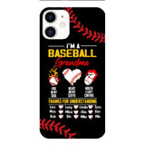 Personalized Baseball Grandma Phone Case Printed 3N 3003