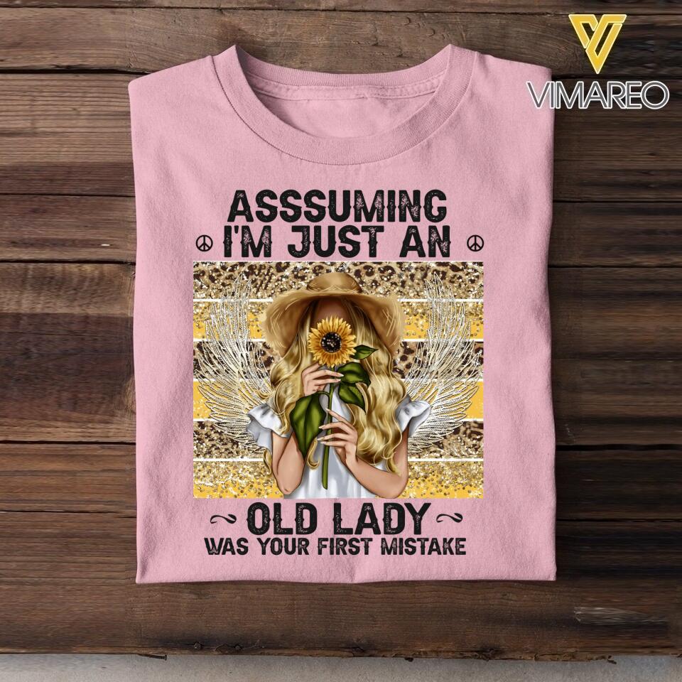 Personalized Sunflower Hipppie Girl Tshirt QTHC3003