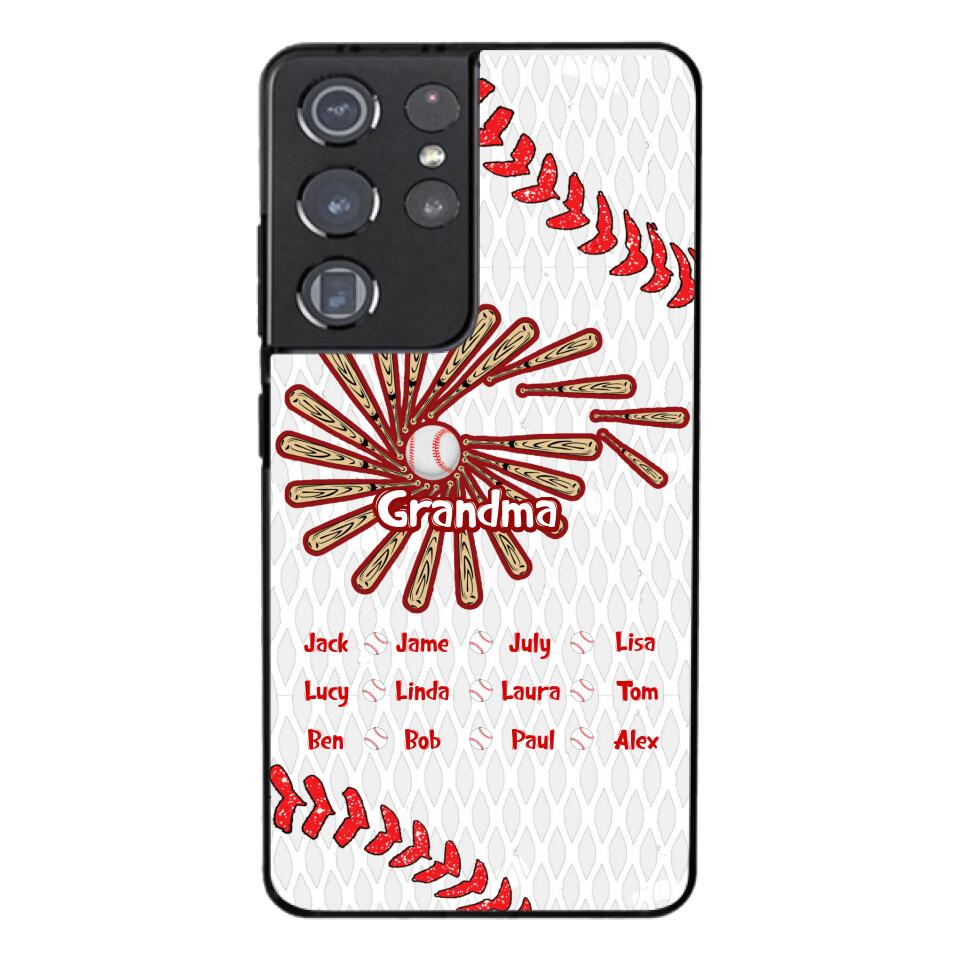 Personalized Baseball Grandma Phone Case Printed T3Q 2903