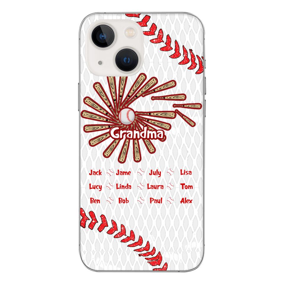 Personalized Baseball Grandma Phone Case Printed T3Q 2903