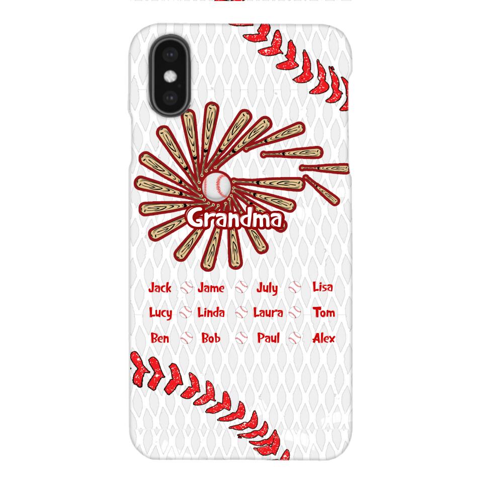 Personalized Baseball Grandma Phone Case Printed T3Q 2903
