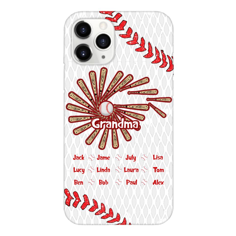 Personalized Baseball Grandma Phone Case Printed T3Q 2903