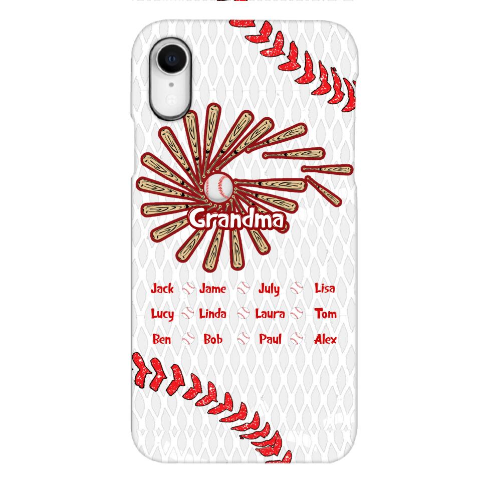 Personalized Baseball Grandma Phone Case Printed T3Q 2903