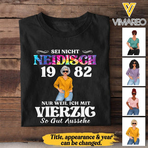 Personalized Sei Nicht Neidisch Germany Woman Tshirt Printed QTTN3103