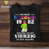 Personalized Sei Nicht Neidisch Germany Woman Tshirt Printed QTTN3103