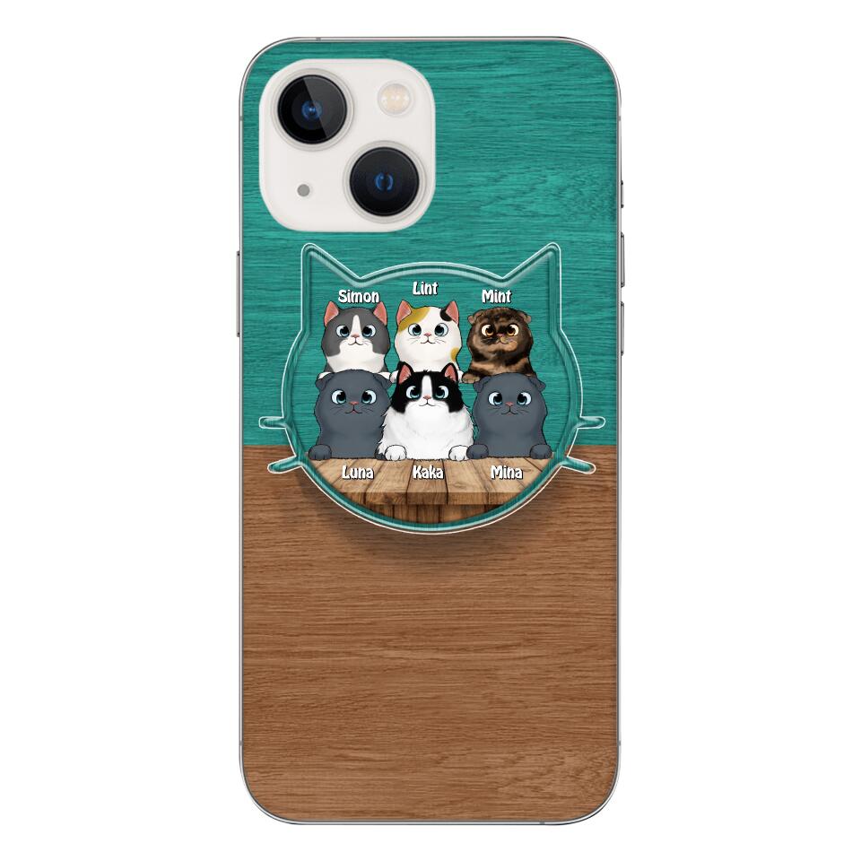 PERSONALIZED CAT LOVER PHONECASE + GRIP CAT MOM