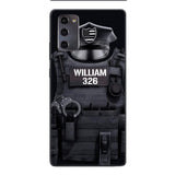 Personalized U.S Thin Blue Line Phone Case Printed 22APR-DT01