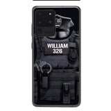 Personalized U.S Thin Blue Line Phone Case Printed 22APR-DT01