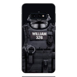 Personalized U.S Thin Blue Line Phone Case Printed 22APR-DT01