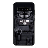 Personalized U.S Thin Blue Line Phone Case Printed 22APR-DT01
