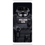 Personalized U.S Thin Blue Line Phone Case Printed 22APR-DT01