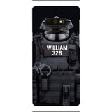 Personalized U.S Thin Blue Line Phone Case Printed 22APR-DT01