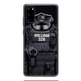 Personalized U.S Thin Blue Line Phone Case Printed 22APR-DT01