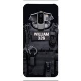 Personalized U.S Thin Blue Line Phone Case Printed 22APR-DT01