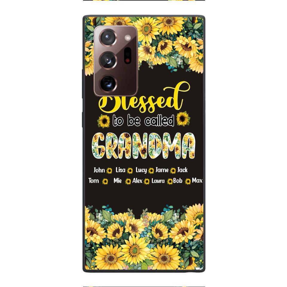 PERSONALIZED GRANDMA SUNFLOWER PHONECASE 3N 0104