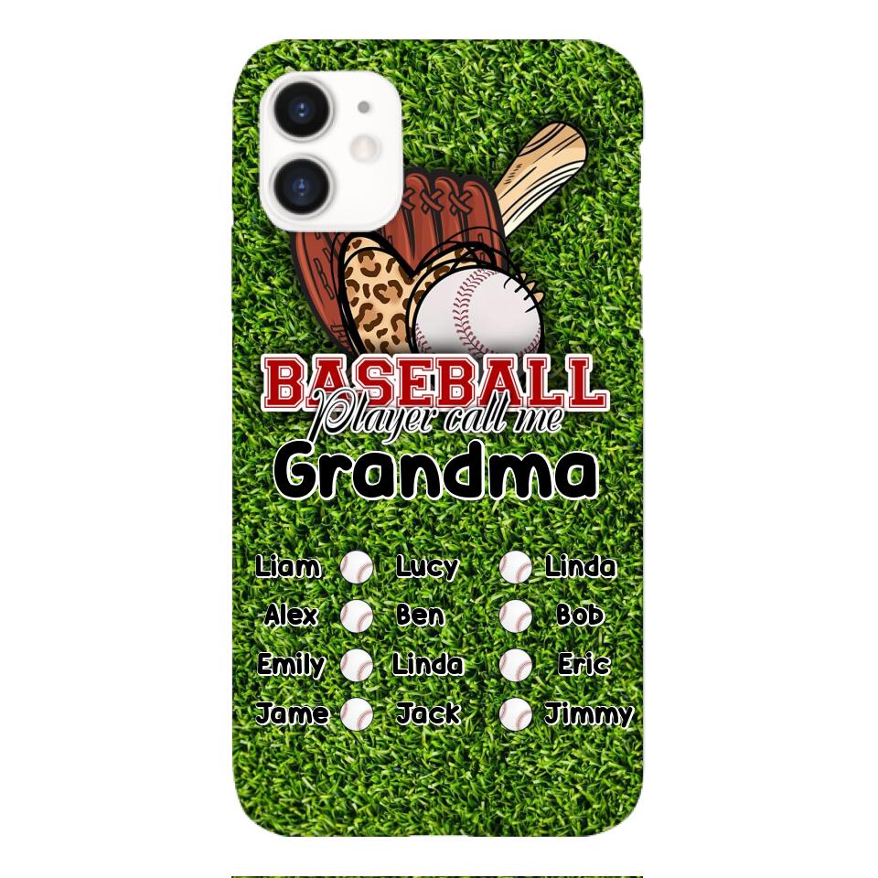 PERSONALIZED GRANDMA BASEBALL PHONECASE M3Q 0104