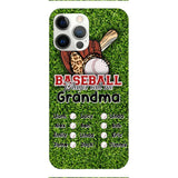 PERSONALIZED BASEBALL GRANDMA PHONECASE M3Q 0104