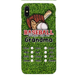 PERSONALIZED BASEBALL GRANDMA PHONECASE M3Q 0104