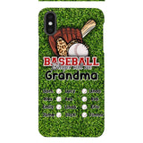 PERSONALIZED BASEBALL GRANDMA PHONECASE M3Q 0104