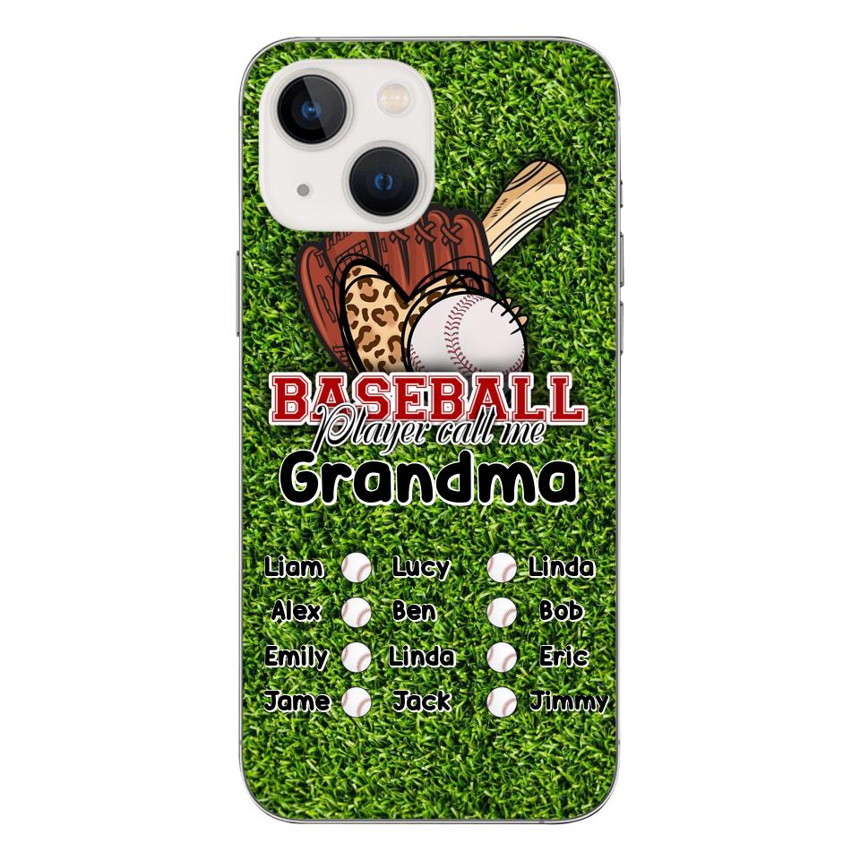 PERSONALIZED BASEBALL GRANDMA PHONECASE M3Q 0104
