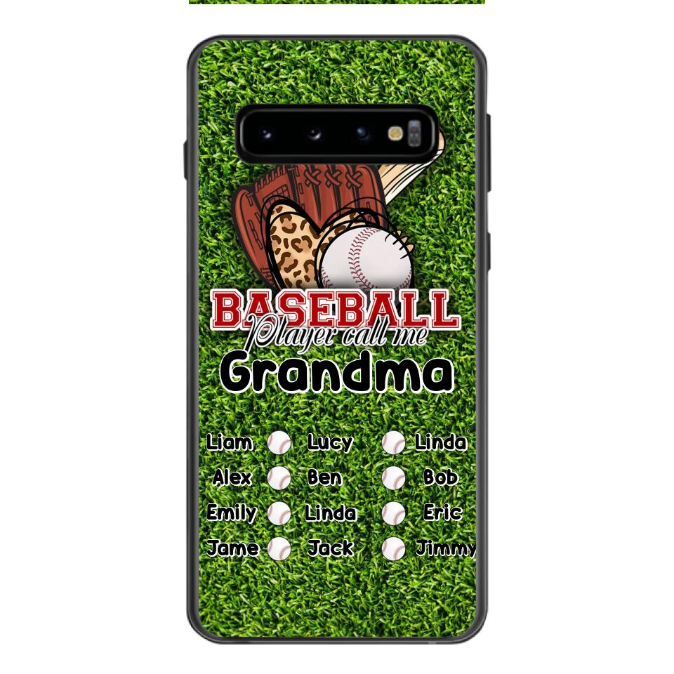 PERSONALIZED BASEBALL GRANDMA PHONECASE M3Q 0104