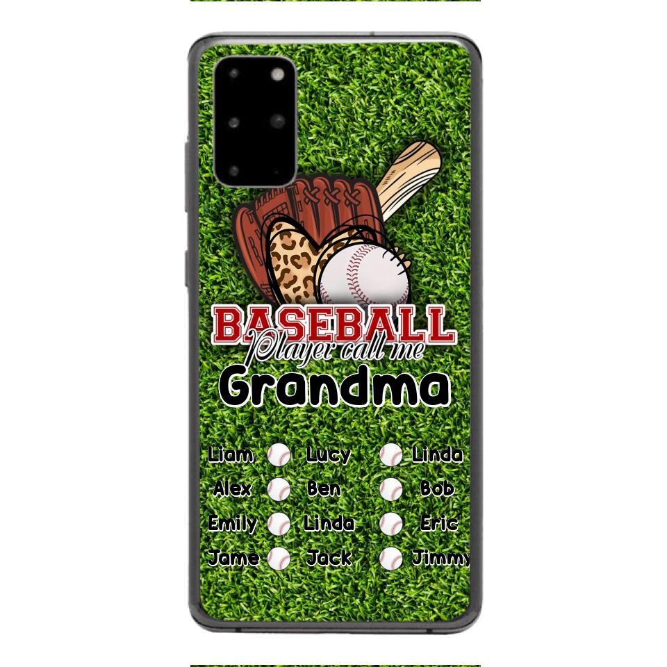 PERSONALIZED BASEBALL GRANDMA PHONECASE M3Q 0104