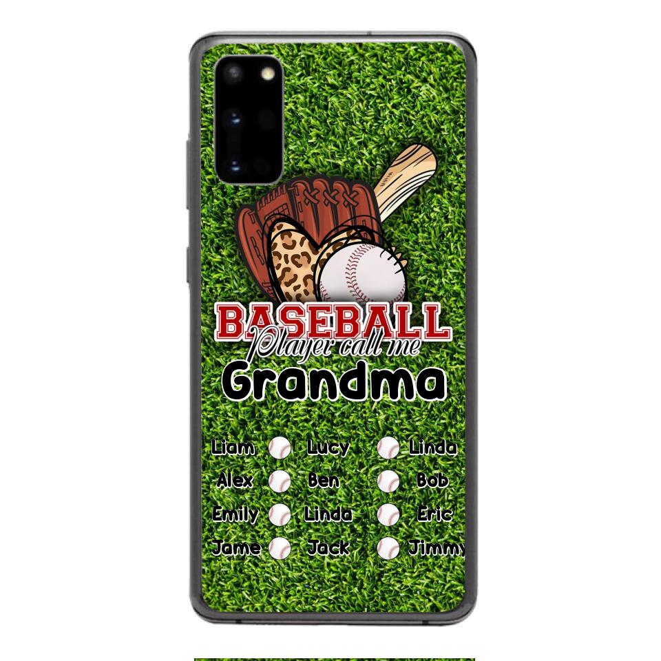 PERSONALIZED BASEBALL GRANDMA PHONECASE M3Q 0104
