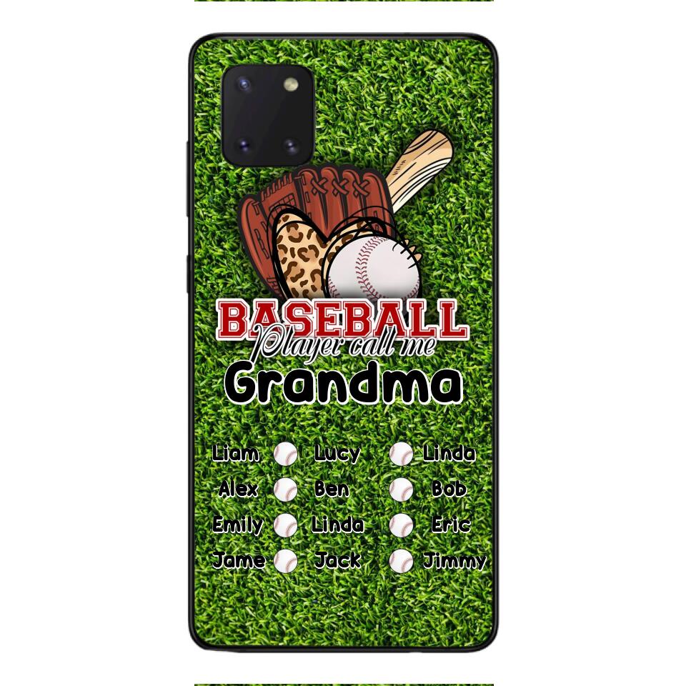 PERSONALIZED BASEBALL GRANDMA PHONECASE M3Q 0104