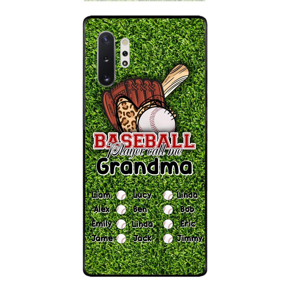 PERSONALIZED BASEBALL GRANDMA PHONECASE M3Q 0104