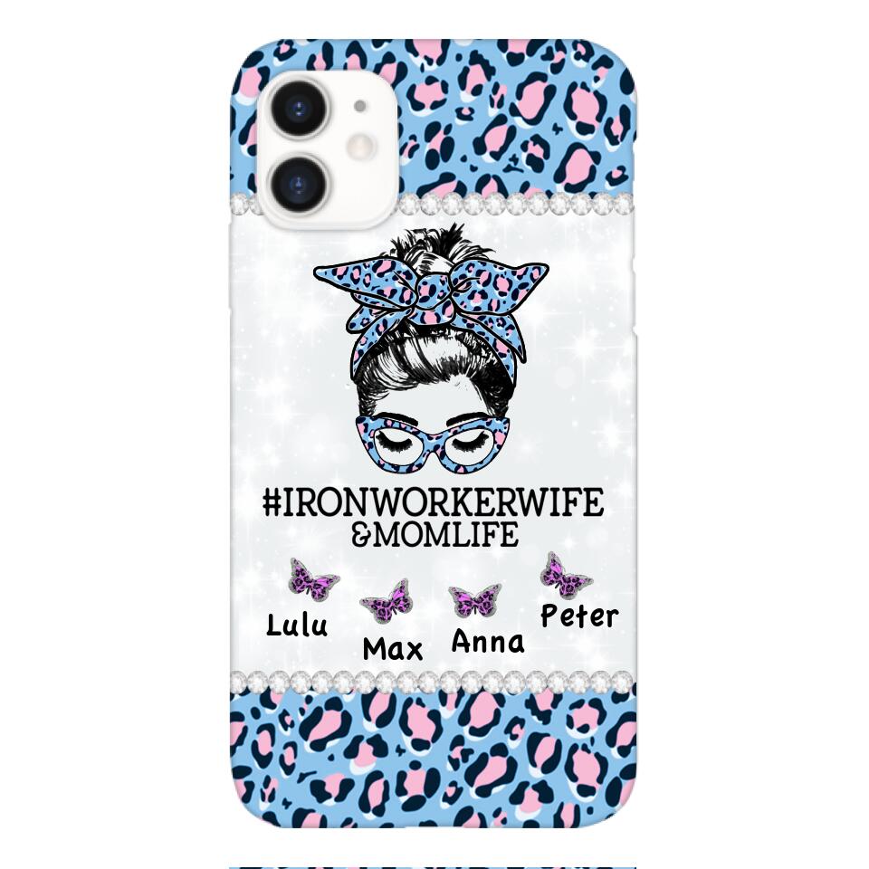 Personalized Ironworkerwife & Momlife Phone Case Printed 22APR-HC01