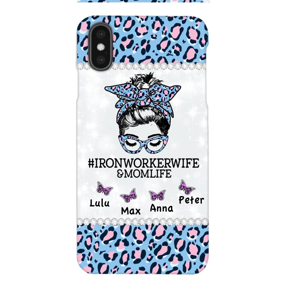 Personalized Ironworkerwife & Momlife Phone Case Printed 22APR-HC01