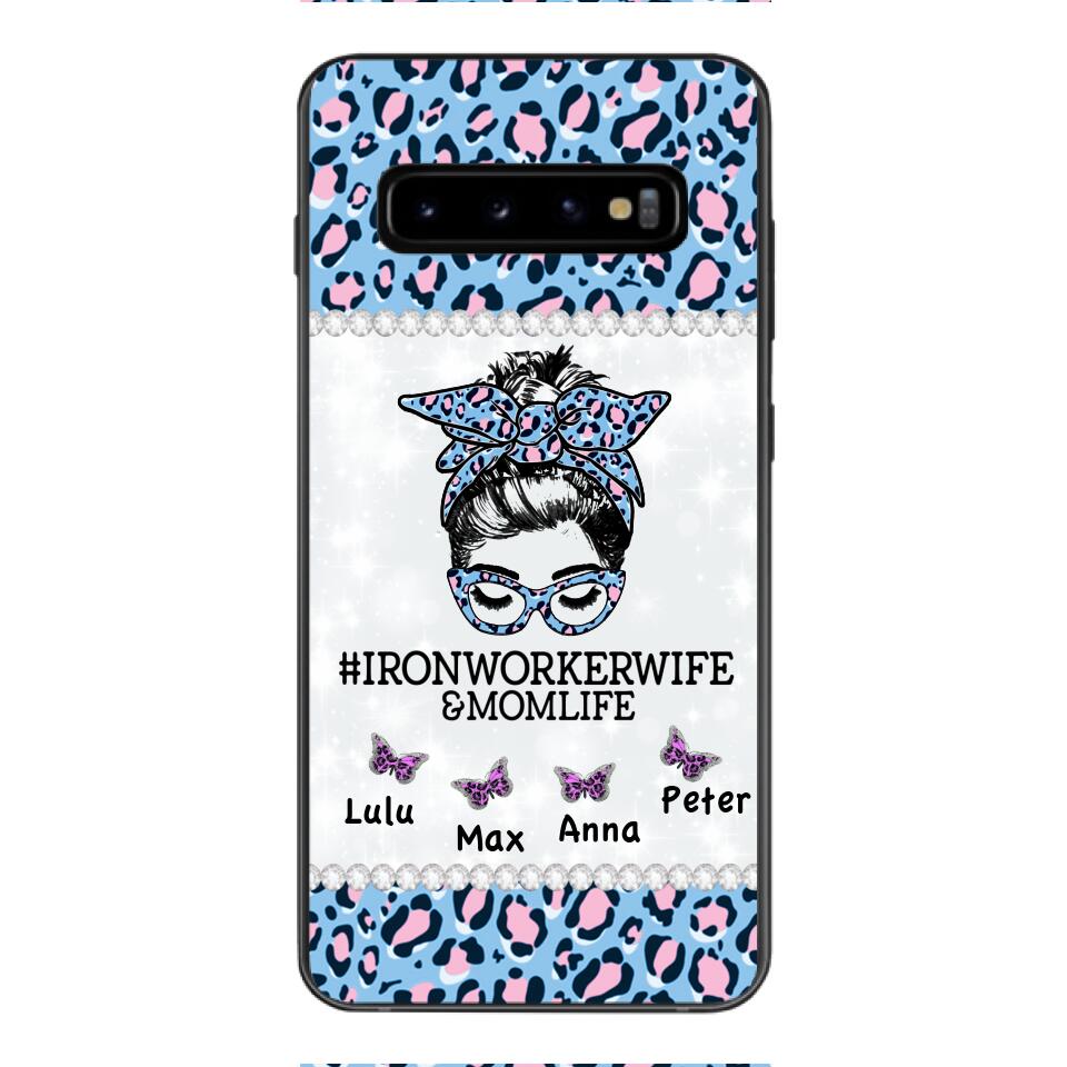 Personalized Ironworkerwife & Momlife Phone Case Printed 22APR-HC01