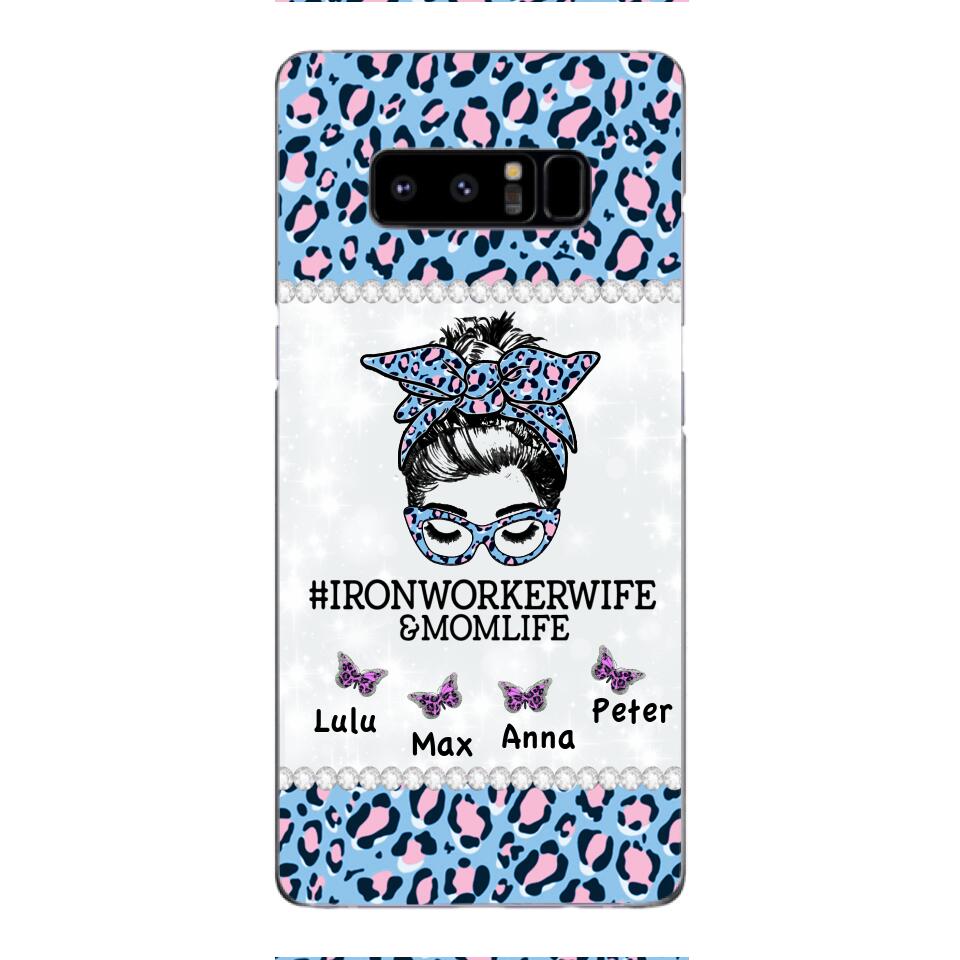 Personalized Ironworkerwife & Momlife Phone Case Printed 22APR-HC01