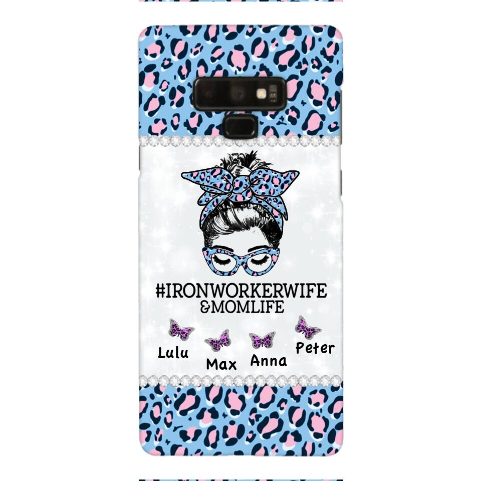 Personalized Ironworkerwife & Momlife Phone Case Printed 22APR-HC01