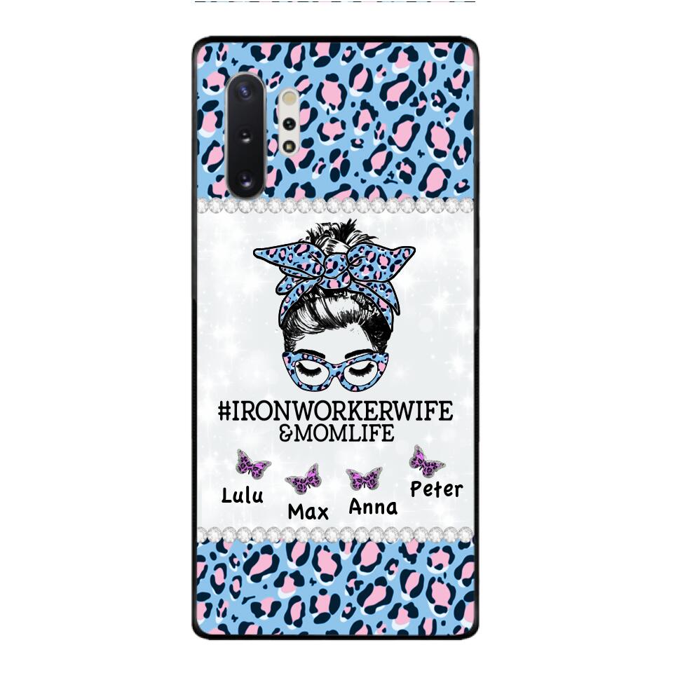 Personalized Ironworkerwife & Momlife Phone Case Printed 22APR-HC01