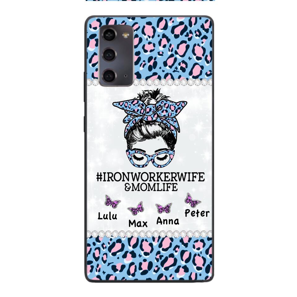 Personalized Ironworkerwife & Momlife Phone Case Printed 22APR-HC01