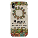 Personalized Grandma Kid Phone Case Printed 22APR-MQ04