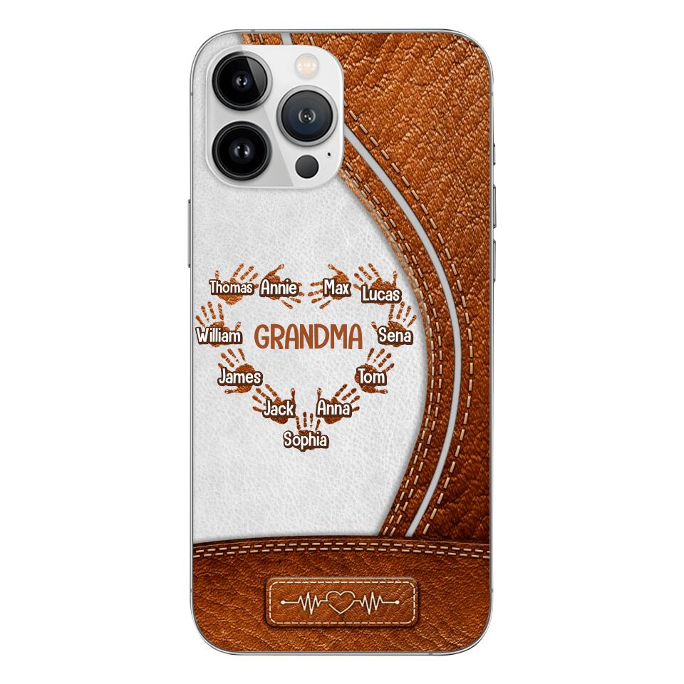 Personalized Grandma Kid Phone Case Printed 22APR-HQ04