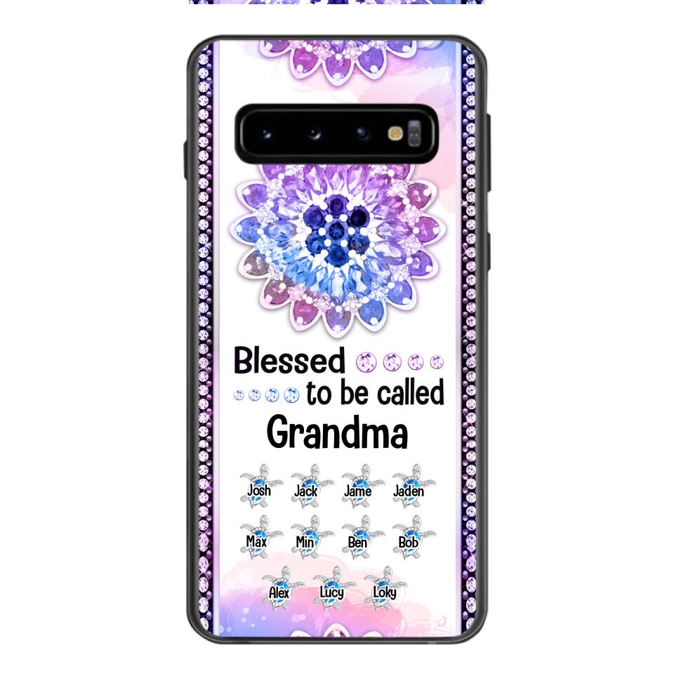 Personalized Grandma Kid Turtle Phone Case Printed V3Q 0704