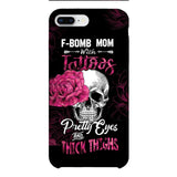 Personalized F Bomb Mom With Tattoos Phone Case Printed M3Q 0704