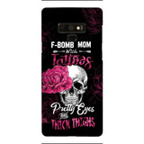 Personalized F Bomb Mom With Tattoos Phone Case Printed M3Q 0704