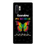Personalized Grandma Kid Butterflys Phone Case Printed 3N 0804