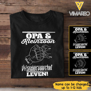 Personalized Opa And Kleinzoon for Father's day gift Tshirt QTTN1204