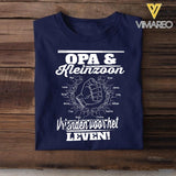 Personalized Opa And Kleinzoon for Father's day gift Tshirt QTTN1204