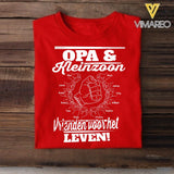 Personalized Opa And Kleinzoon for Father's day gift Tshirt QTTN1204