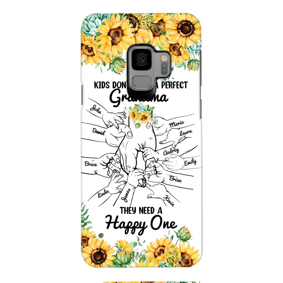 Personalized Kid don't need perfect Grandma Phone Case Printed 3T 1404