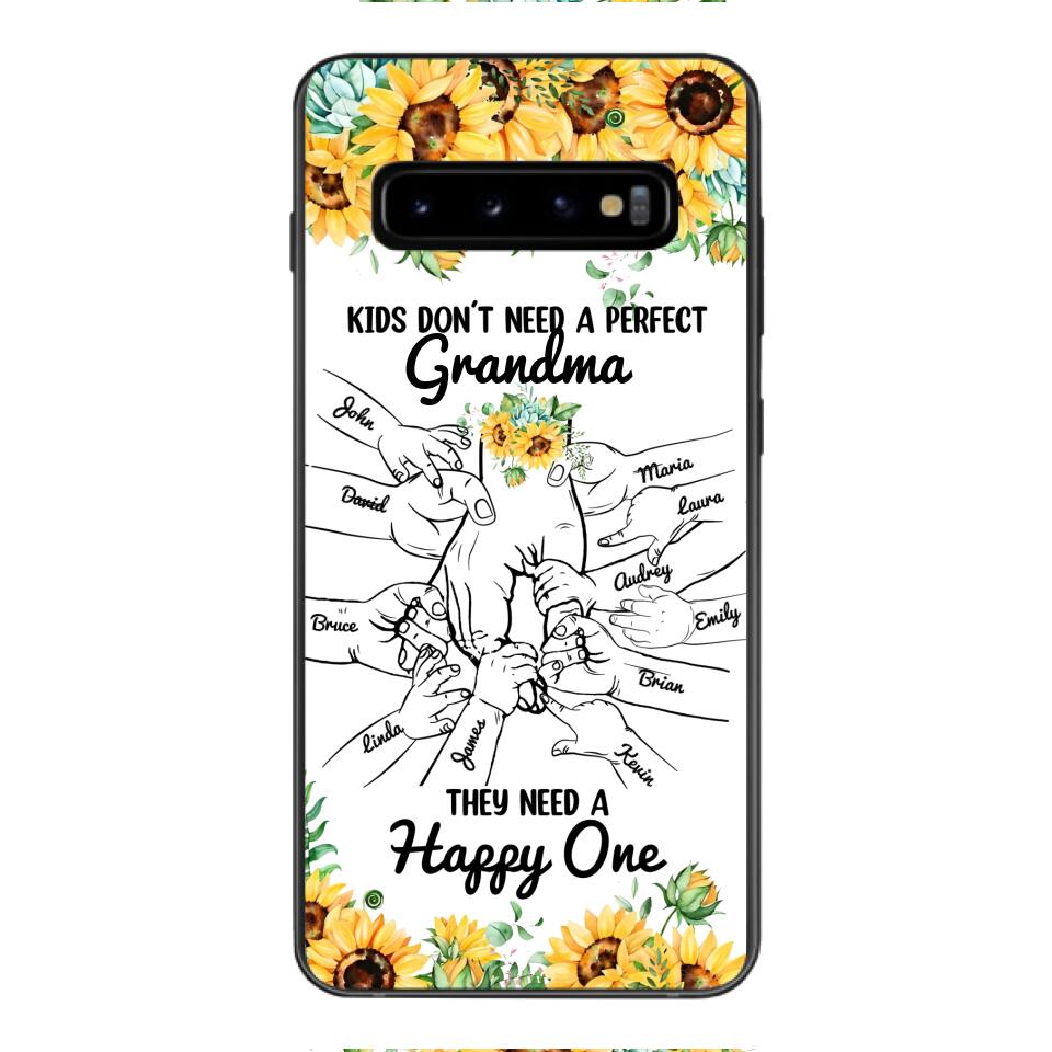Personalized Kid don't need perfect Grandma Phone Case Printed 3T 1404
