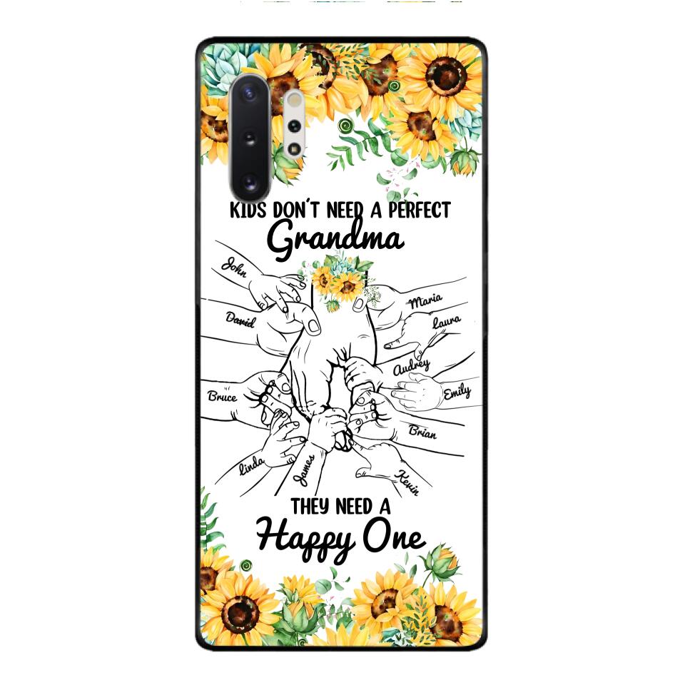 Personalized Kid don't need perfect Grandma Phone Case Printed 3T 1404