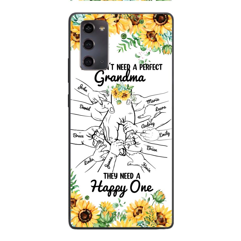 Personalized Kid don't need perfect Grandma Phone Case Printed 3T 1404