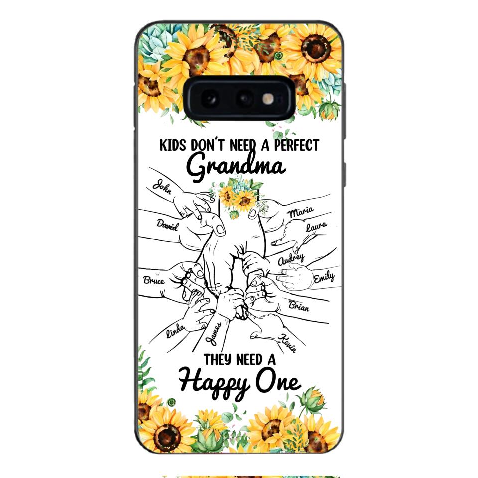 Personalized Kid don't need perfect Grandma Phone Case Printed 3T 1404